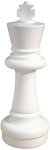 Król biały standard 64 cm - figura szachowa ogrodowa  