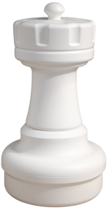 Wieża biała standard 42 cm - figura szachowa ogrodowa  