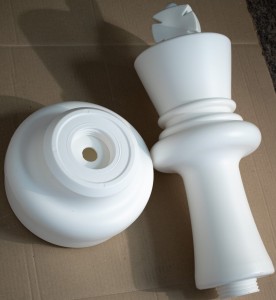 Król biały standard 64 cm - figura szachowa ogrodowa  