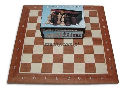 Staunton nr 4 z figurami w kasetce